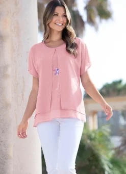 Tunika mit dekorativem Motiv-Druck