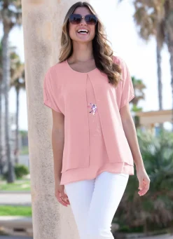 Tunika mit dekorativem Motiv-Druck