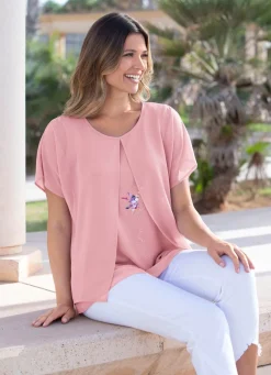 Tunika mit dekorativem Motiv-Druck