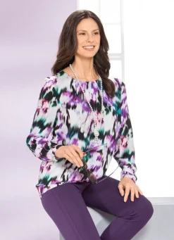 Tunika mit dekorativer Fältelung