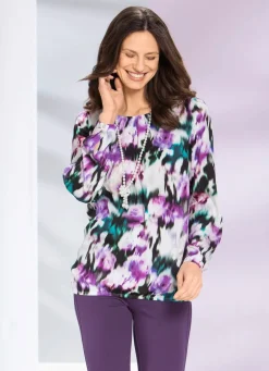 Tunika mit dekorativer Fältelung