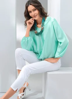 Tunika mit Fledermausärmeln