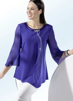 Tunika mit glänzenden Schmucksteinen