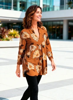 Tunika mit Stehkragen