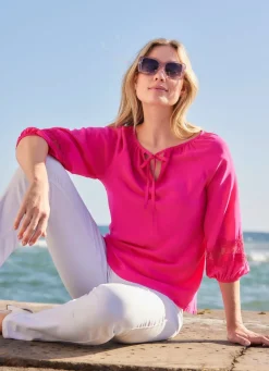 Tunika mit Stickerei-Einsatz