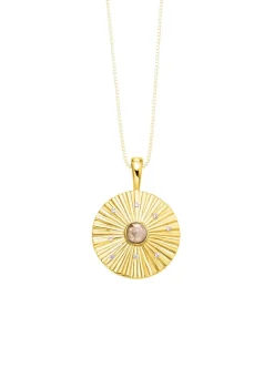 Vergoldeter Anhänger mit Zirkon