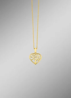 Vergoldeter Anhänger mit Zirkonia