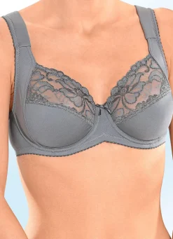 Viania Zweierpack Bügel-BH mit Elastikspitze