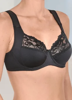 Viania Zweierpack Bügel-BH mit Elastikspitze