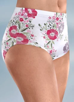 Viererpack Slip mit hüschem Blumendessin