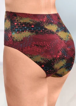 Viererpack Slips mit buntem Druckdessin
