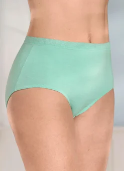 Viererpack Slips mit dekorativem Elastikbund