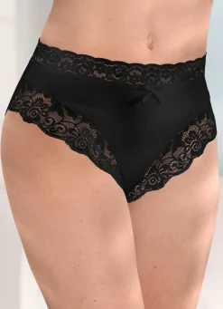 Viererpack Slips mit elastischer Spitze