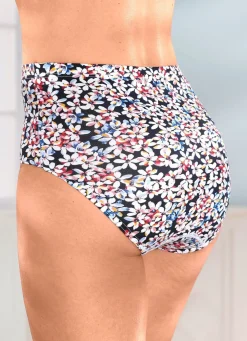 Viererpack Slips mit farbbrillantem Blümchendessin