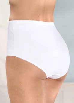 Viererpack Slips mit kleinem Strassherz im Vorderteil