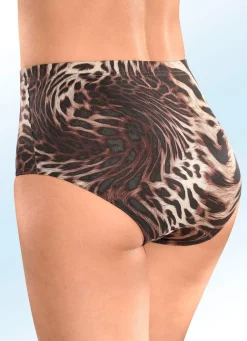 Viererpack Slips mit Raubtierdessin