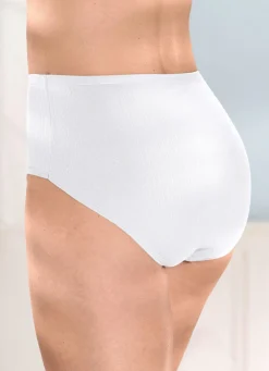 Viererpack Slips mit Rippenstruktur