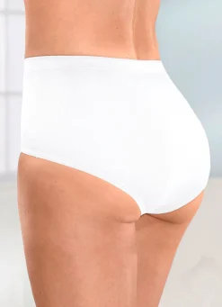 Viererpack Slips mit Spitzeneinsätzen