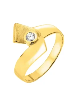 Vollendete Form: Damenring mit Brillant