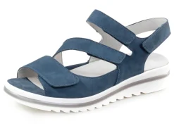 Waldläufer, bequeme Damen-Sandalen, Weite H, mit herausnehmbarem Fußbett