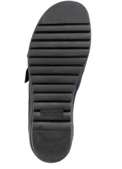 Waldläufer, bequeme Damen-Sandalen, Weite H, mit herausnehmbarem Fußbett