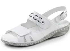 Waldläufer, bequeme Damen-Sandalen, Weite G, mit herausnehmbarem Fußbett