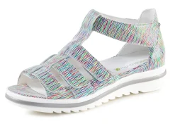 Waldläufer, bequeme Damen-Sandalen, Weite H, mit herausnehmbarem Fußbett