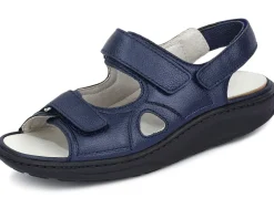 Waldläufer, bequeme Damen-Sandalen, Weite H, mit herausnehmbarem Fußbett