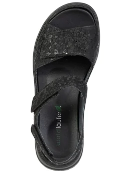 Waldläufer, bequeme Damen-Sandalen, Weite H, mit herausnehmbarem Fußbett