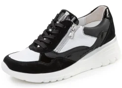 Waldläufer, bequeme Damen-Schnürschuhe, Weite H, mit herausnehmbarem Fußbett