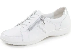 Waldläufer, bequeme Damen-Schnürschuhe, Weite H, mit herausnehmbarem Fußbett