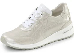 Waldläufer, bequeme Damen-Schnürschuhe, Weite H, mit herausnehmbarem Fußbett