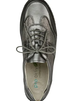 Waldläufer, bequeme Damen-Schnürschuhe, Weite H, mit herausnehmbarem Fußbett