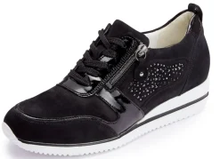 Waldläufer, bequeme Damen-Schnürschuhe, Weite H, mit herausnehmbarem Fußbett