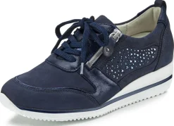 Waldläufer, bequeme Damen-Schnürschuhe, Weite H, mit herausnehmbarem Fußbett