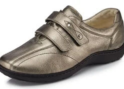 Waldläufer, bequeme Damen-Slipper, Weite H, mit herausnehmbarem Fußbett