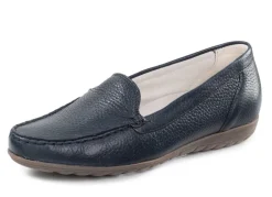 Waldläufer, bequeme Damen-Slipper, Weite H, mit herausnehmbarem Fußbett