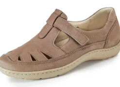 Waldläufer, bequeme Damen-Slipper, Weite H, mit herausnehmbarem Fußbett