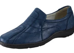 Waldläufer, bequeme Damen-Slipper, Weite H, mit herausnehmbarem Fußbett