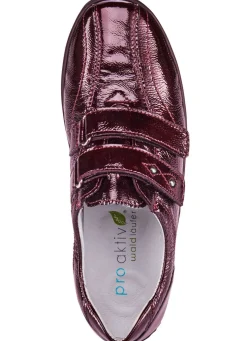 Waldläufer, bequeme Damen-Slipper, Weite H, mit herausnehmbarem Fußbett