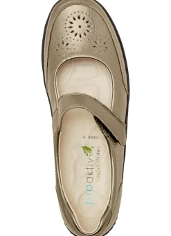 Waldläufer, bequeme Damen-Slipper, Weite H, mit herausnehmbarem Fußbett