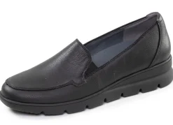 Waldläufer, bequeme Damen-Slipper, Weite H, mit herausnehmbarem Fußbett