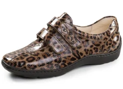 Waldläufer, bequeme Damen-Slipper, Weite H, mit herausnehmbarem Fußbett