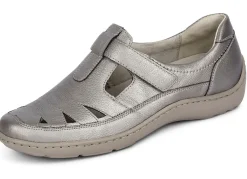 Waldläufer, bequeme Damen-Slipper, Weite H, mit herausnehmbarem Fußbett