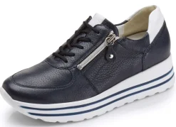 Waldläufer, bequeme Damen-Sneaker, Weite H, mit herausnehmbarem Fußbett