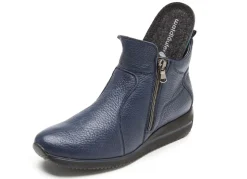 Waldläufer, bequeme Damen-Stiefeletten, Weite H, aus Hirschleder