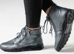 Waldläufer, gefütterte Damen-Stiefeletten, Winterschuhe, Weite H, mit herausnehmbarem Fußbett