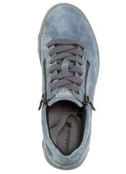 Waldläufer Schnürschuh aus weichem Veloursleder