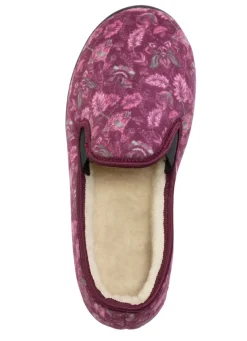 Warme Damen-Hausschuhe, Weite H, mit Wolle