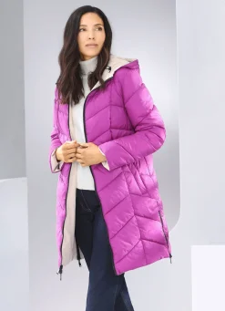 Wende-Kurzmantel mit fester Kapuze